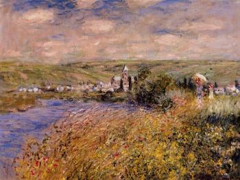 Claude Oscar Monet : Vetheuil Seen from Ile Saint Martin